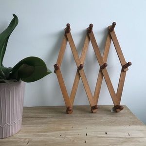 Pecan Colored Peg Rack